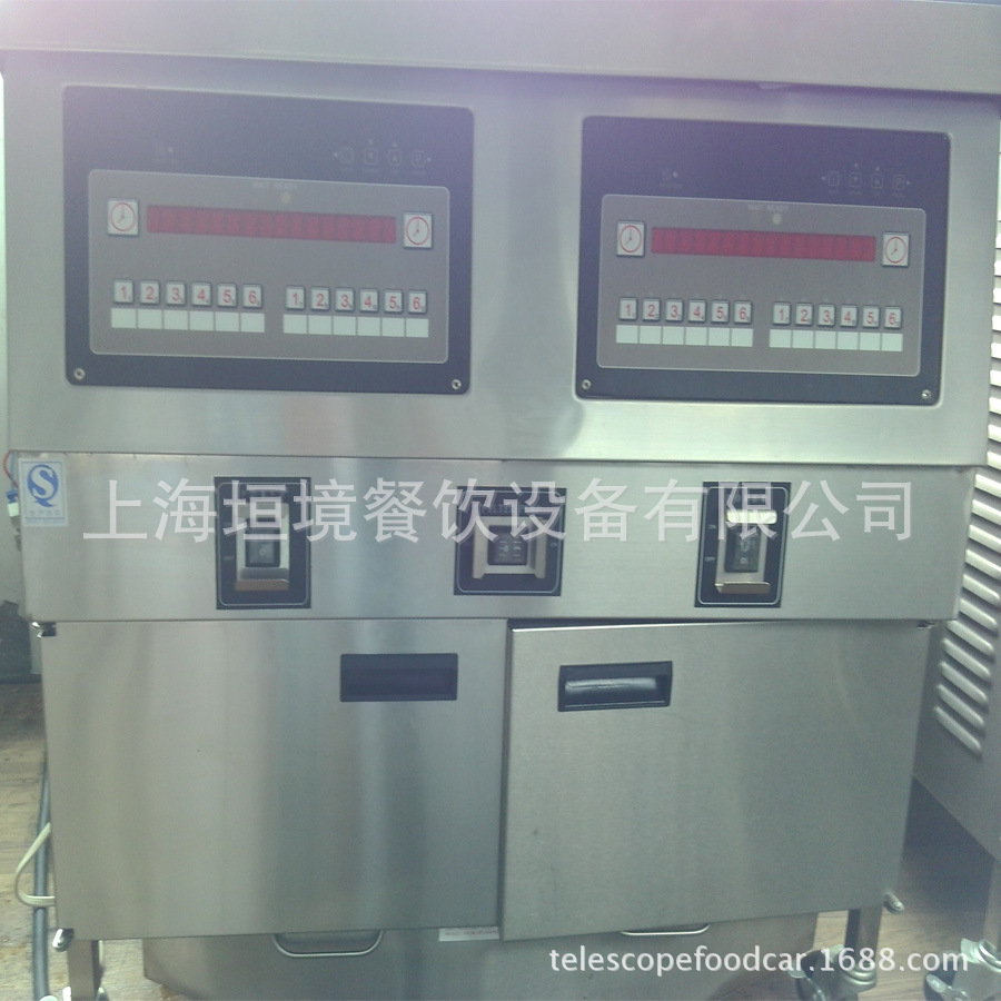 美式110v 60hz 不銹鋼臺(tái)式壓力油炸鍋 出口臺(tái)灣雞排16電熱油炸爐